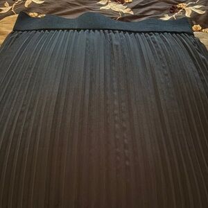 Missoni Black A-Line Pleated Maxi Skirt